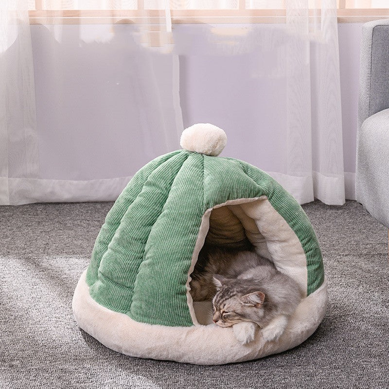 Covered Dog Bed 