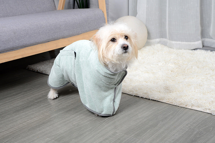 Quick-drying Pet Absorbent Dog Bathrobe