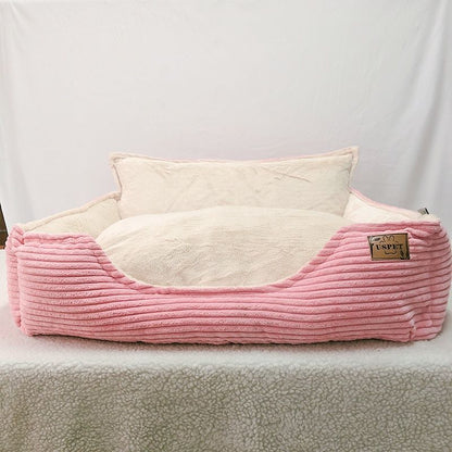 Removable And Washable Plush Warm Pet Kennel Dog Bed