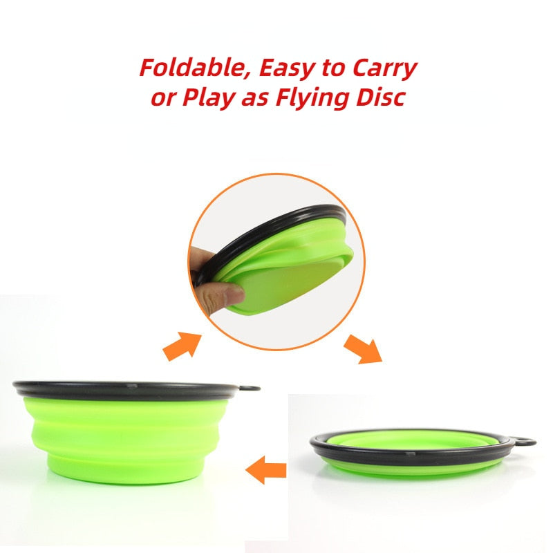 Portable Pet Folding Silicone Bowl