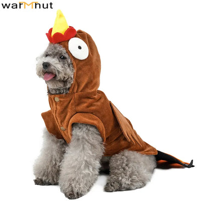 WarmHut Funny Turkey Dog Costume