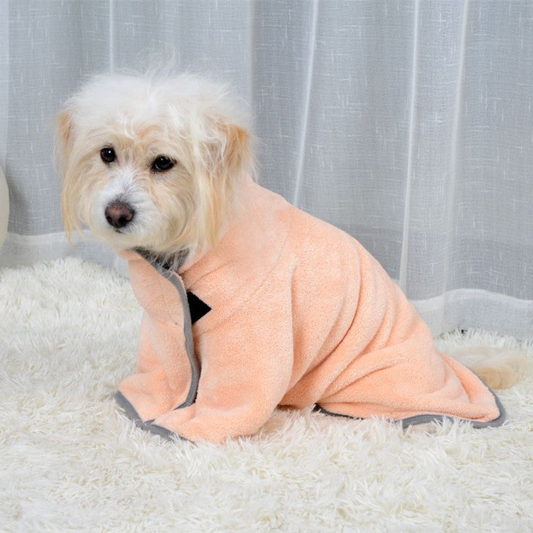 Quick-drying Pet Absorbent Dog Bathrobe