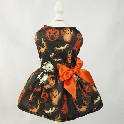 Pumpkin Print Dress