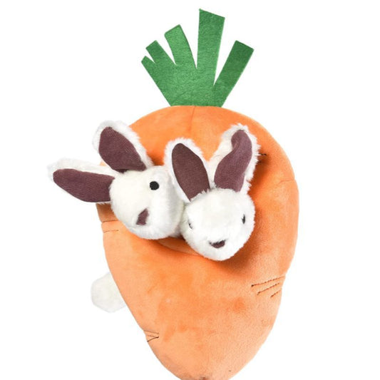 Pom Moms & Friend Plushy Carrot Hide and seek toy